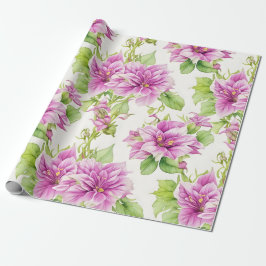 Papel De Regalo Patrón floral I Flores de Lima