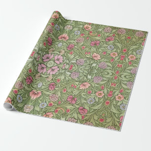 Papel De Regalo Patrón floral inspirado en el arte novedoso victor