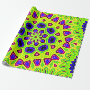 Papel De Regalo Patrón floral moderno. Ilustracion Raster. Persia