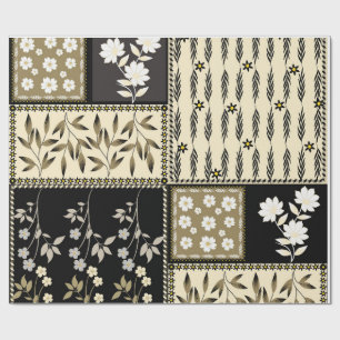 Papel De Regalo Patrón floral repetitivo sin fisuras texturizado