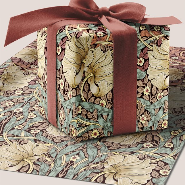Papel De Regalo Patrón floral Rosa William Morris Pimpernel (Subido por el creador)