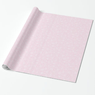 Papel De Regalo Patrón floral rosa y blanco