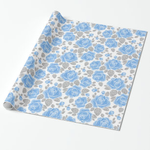 Papel De Regalo Patrón floral. Rosas de acuarela /2