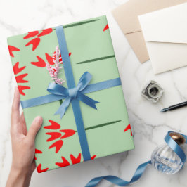 Papel De Regalo Patrón Floral Simple