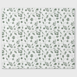 Papel De Regalo patrón floral sin costuras con hojas