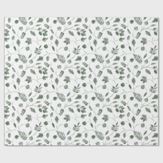 Papel De Regalo patrón floral sin costuras con hojas