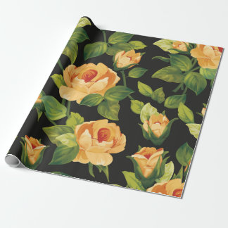 Papel De Regalo Patrón floral sin fisuras con hermosos rosas