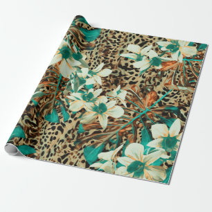 Papel De Regalo Patrón floral sin soldadura con orquídeas