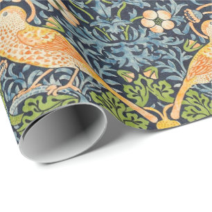 Papel De Regalo Patrón floral William Morris Strawberry Thef