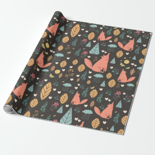 Papel De Regalo Patrón Fox