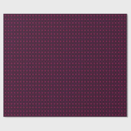 Papel De Regalo Patrón fractal caleidoscópico rosa y negro para en