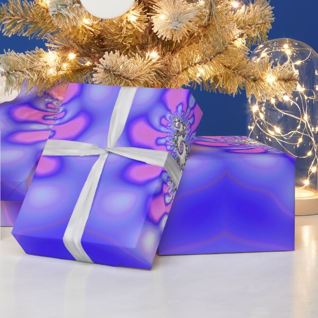 Papel De Regalo ~ Patrón fractal Mauves Pinks ~ Cumpleaños ~ Wrapp (Vacaciones)