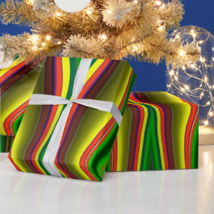 Papel De Regalo ~ Patrón fractal - Navidades ~ multicolores ~ ~ ~