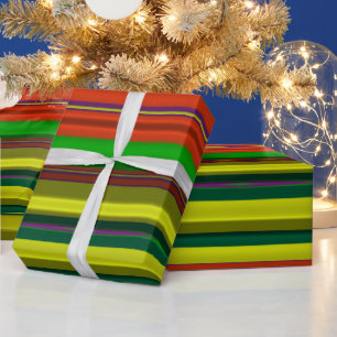 Papel De Regalo ~ Patrón fractal - Navidades ~ multicolores ~ ~ ~