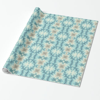 Papel De Regalo Patrón geométrico abstracto azul, copos de nieve g