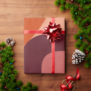 Papel De Regalo Patrón geométrico abstracto de mediados de siglo m