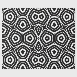 Papel De Regalo Patrón geométrico abstracto en blanco y negro