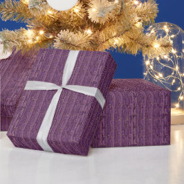 Papel De Regalo Patrón geométrico | Arcos Deco púrpura