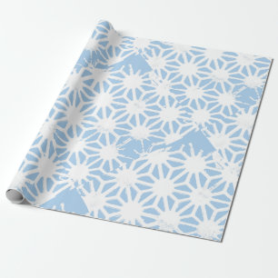 Papel De Regalo Patrón geométrico azul pálido