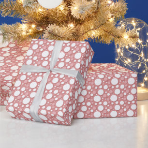 Papel De Regalo Patrón geométrico   Burbujas de Pink Fizz