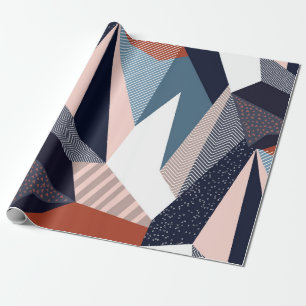 Papel De Regalo Patrón geométrico creativo con diferentes formas