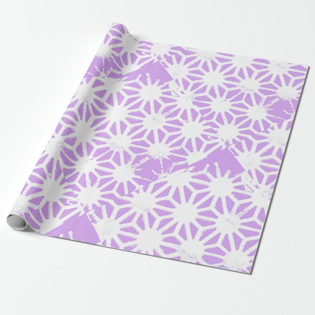 Papel De Regalo Patrón geométrico de la laguna (Desenrollado)