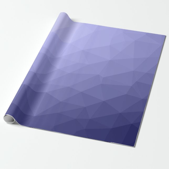 Papel De Regalo Patrón geométrico de malla azul violeta púrpura (Desenrollado)