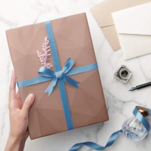 Papel De Regalo Patrón geométrico de malla moderno marrón mocha