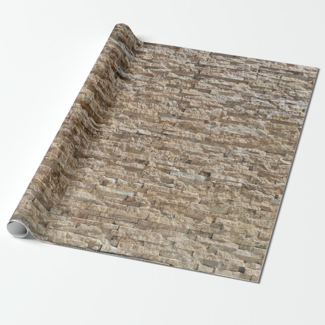 Papel De Regalo patrón geométrico de piedra (Desenrollado)