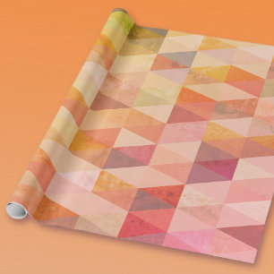 Papel De Regalo Patrón geométrico de triángulo suave