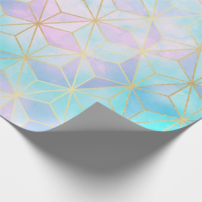 Papel De Regalo Patrón geométrico de vidrio irlandés (Esquina)