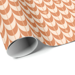 Papel De Regalo Patrón geométrico de vieira retro