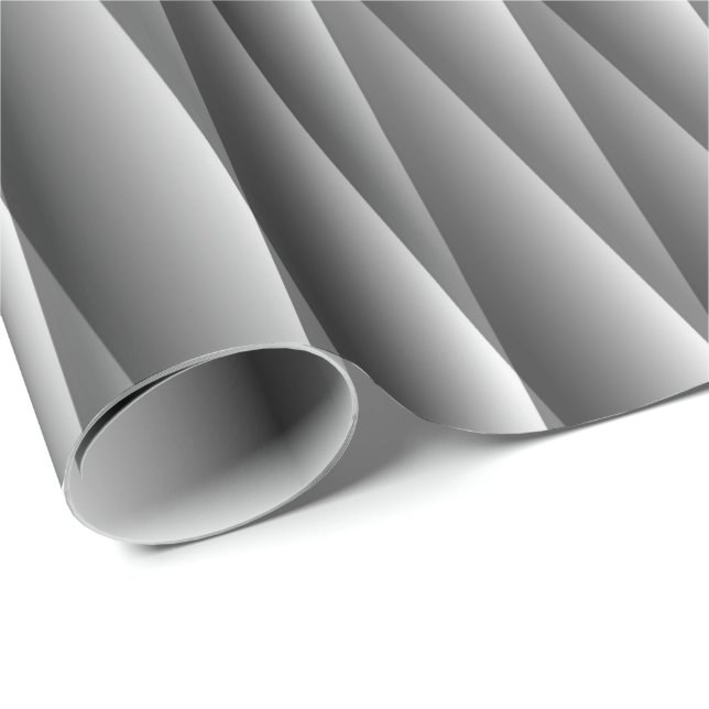 Papel De Regalo Patrón geométrico en blanco y negro (Esquina del rollo)