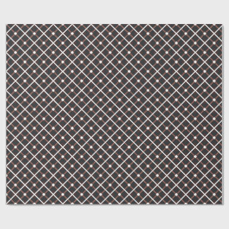Papel De Regalo Patrón geométrico en tonos marrones negros y cálid