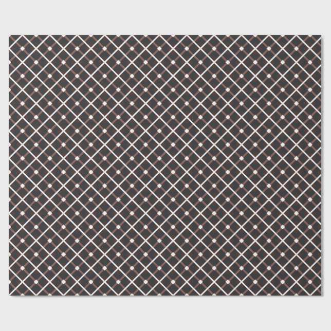 Papel De Regalo Patrón geométrico en tonos marrones negros y cálid (Superficie plana)