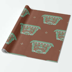 Papel De Regalo Patrón geométrico impecable con motivos tribales.
