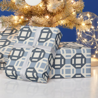 Papel De Regalo Patrón geométrico moderno inspirado en colchas