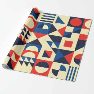 Papel De Regalo Patrón geométrico moderno sin soldadura de mediado