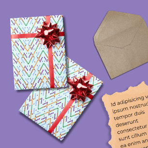Papel De Regalo Patrón geométrico sin fisuras de Chevron en zig-za