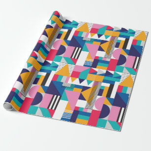 Papel De Regalo Patrón geométrico sin fisuras en estílico abstract