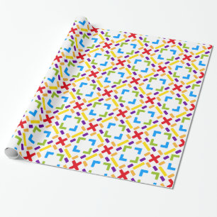 Papel De Regalo Patrón gráfico de arcoíris
