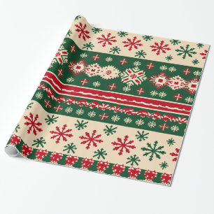 Papel De Regalo Patrón gráfico digital temático para navidades - A