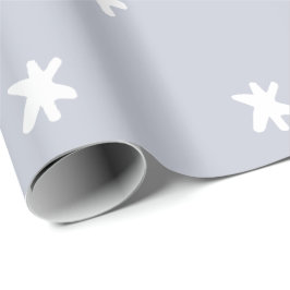 Papel De Regalo Patrón gris y blanco