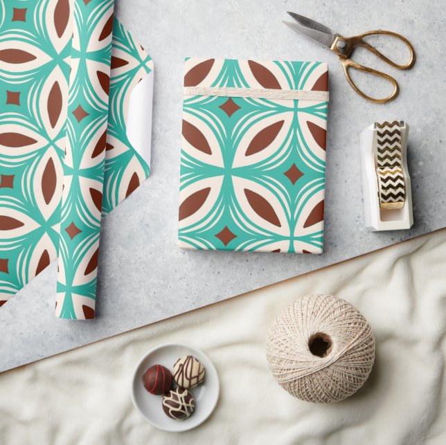 Papel De Regalo Patrón hawaiano retro 50 (Artesanía)