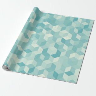 Papel De Regalo Patrón hexagonal azul claro sin fisuras