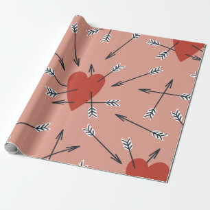 Papel De Regalo Patrón impecable de mano con ilustraciones planos