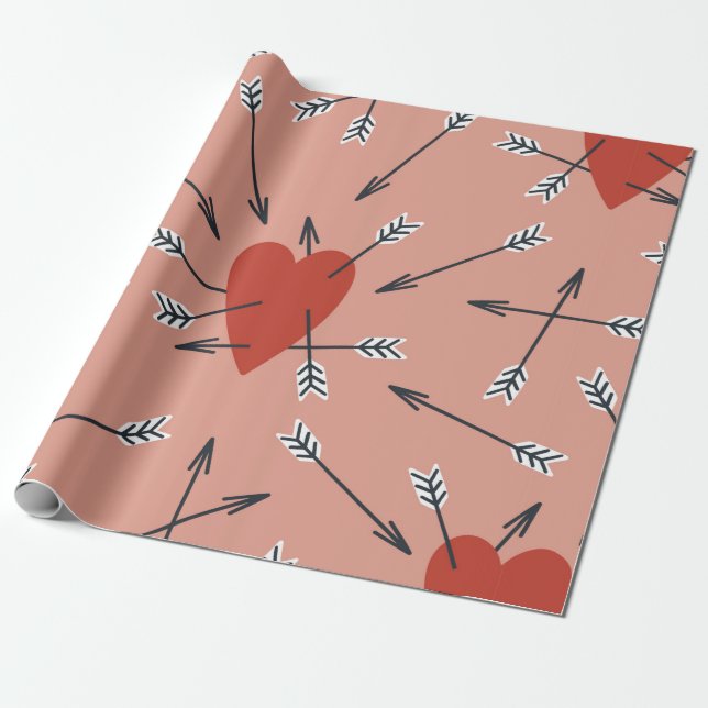 Papel De Regalo Patrón impecable de mano con ilustraciones planos (Desenrollado)