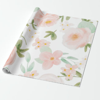 PAPEL DE REGALO PATRÓN INALÁMBRICO FLORAL