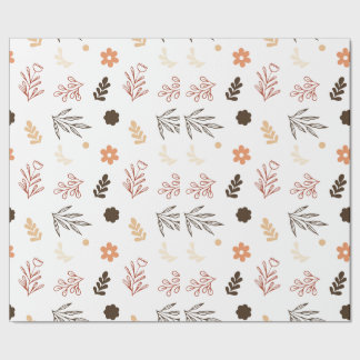Papel De Regalo Patrón incomparable en tonos pastel con flores