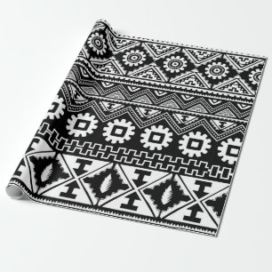 Papel De Regalo Patrón ininterrumpido de etnias tribales